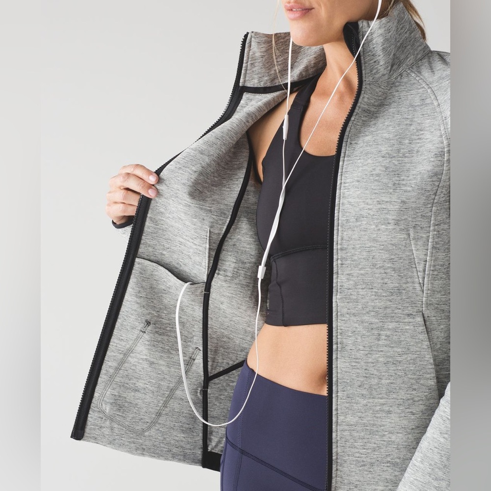 Lululemon Gray Zip Up Hoodie